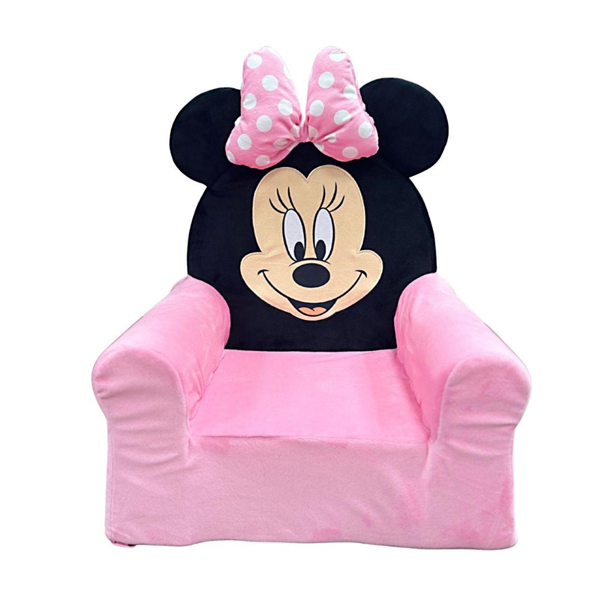 DIMcol Πολυθρόνα Disney Home Minnie 49 34x47x48 Pink-Black 100% Velboa
