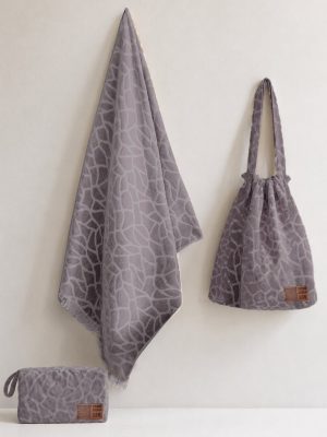 Palamaiki Τσάντα Θαλάσσης Beach Collection PD GREY