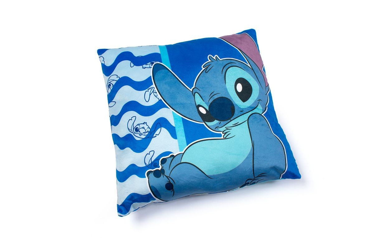 DIMcol Βελούδινο Μαξιλάρι Disney Home Stitch 09 38x38 Blue 100% Velboa - Image 2