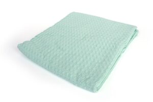 DIMcol Κουβέρτα Πικέ bebe Μονόχρωμη 325 gr/m² 85x110 Mint 100% Cotton