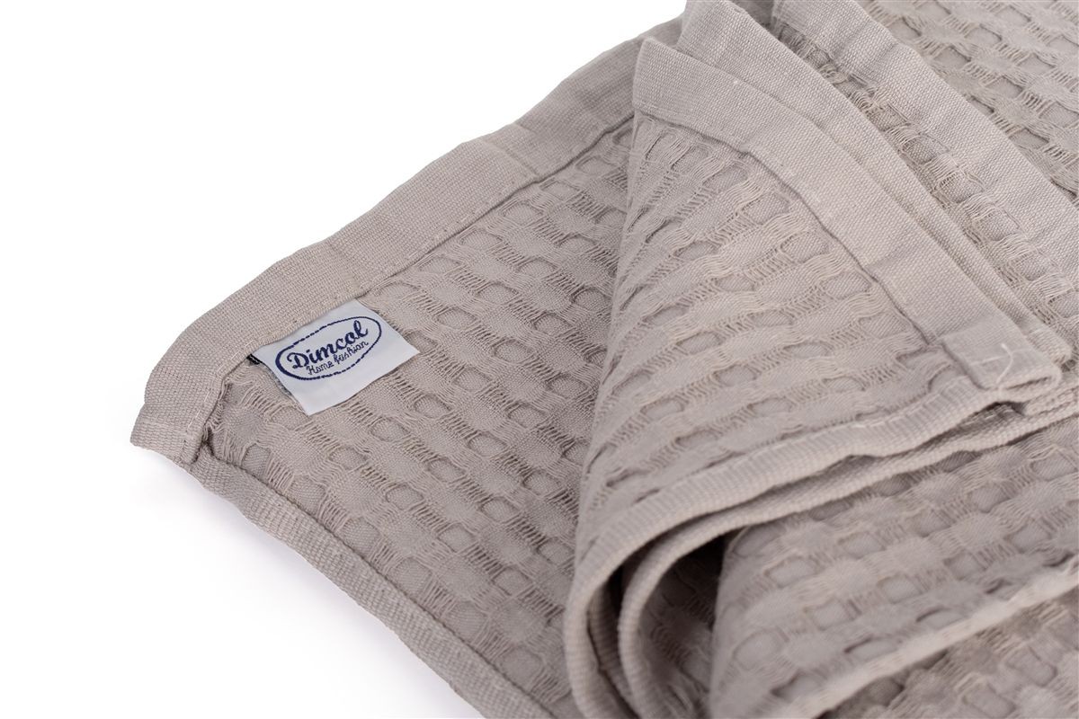 DIMcol Κουβέρτα Πικέ bebe Μονόχρωμη 325 gr/m² 125x150 Elephant 100% Cotton - Image 2