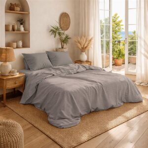 DIMcol Κουβέρτα Πικέ Μονόχρωμη 325 gr/m² 255x270 Elephant 100% Cotton