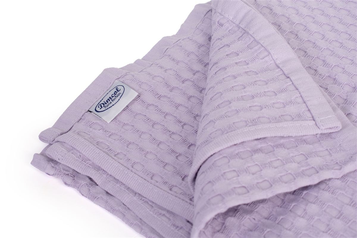 DIMcol Κουβέρτα Πικέ bebe Μονόχρωμη 325 gr/m² 85x110 Pastel Lilac 100% Cotton - Image 2