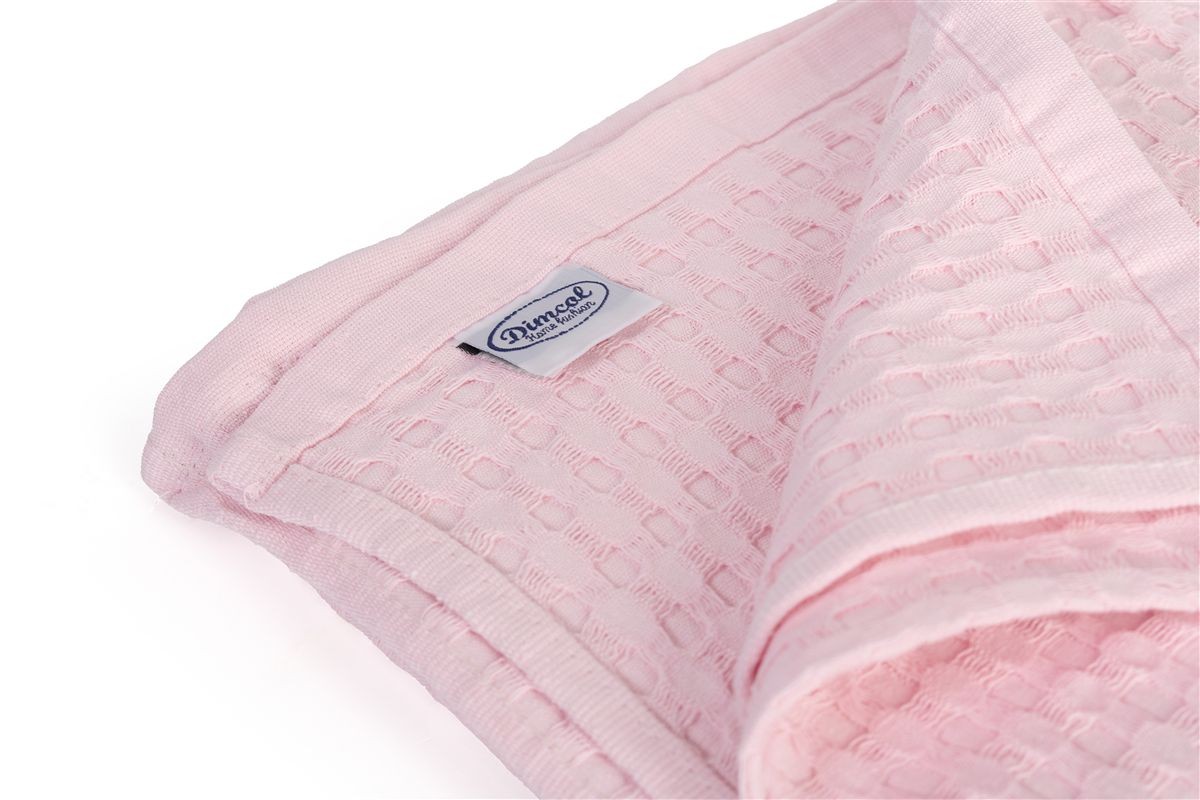 DIMcol Κουβέρτα Πικέ Μονόχρωμη 325 gr/m² 255x270 English Rose 100% Cotton - Image 2