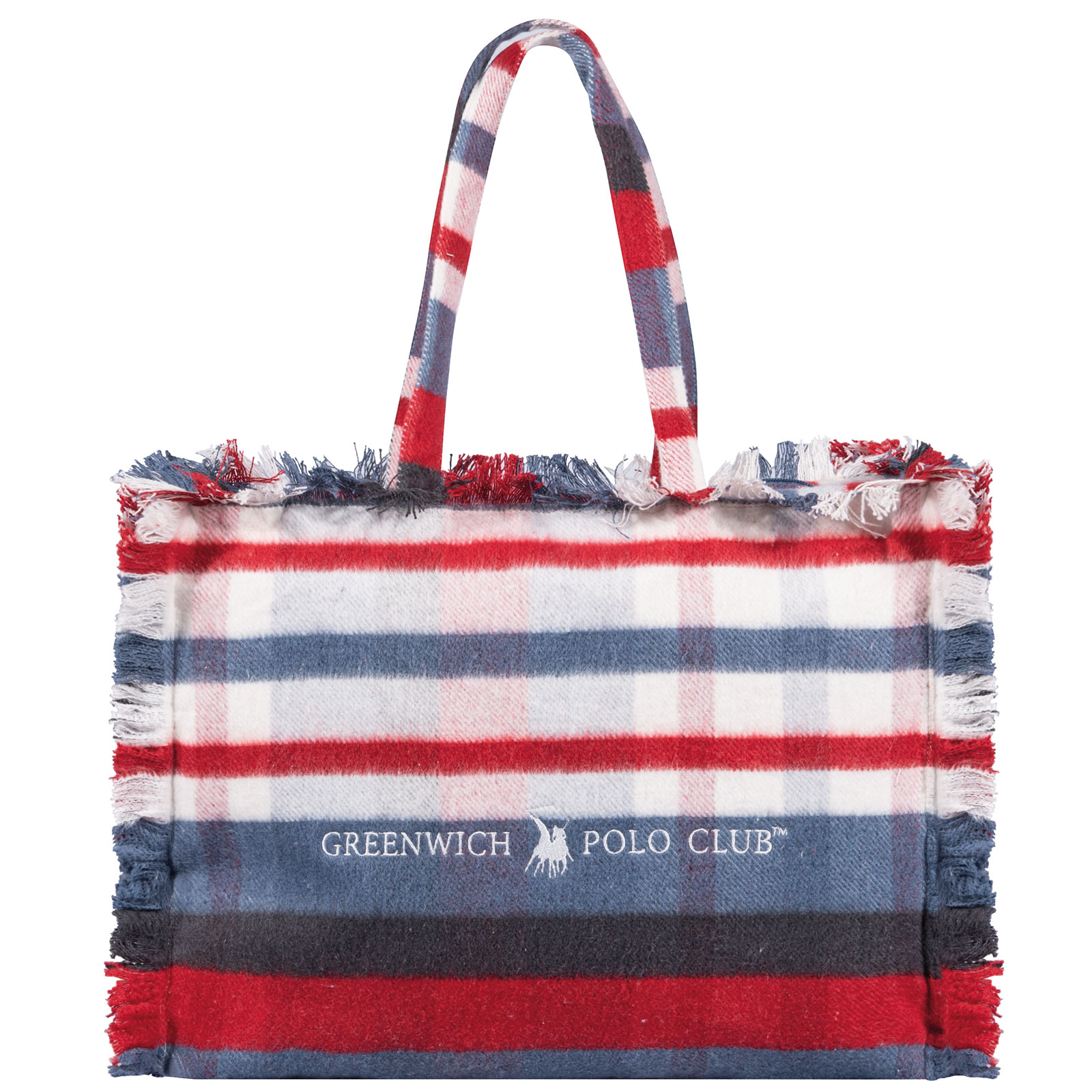 Greenwich Polo Club Ριχτάρι Με Τσάντα Μεγάλη Essential 130x170 2531 Blue-Red - Image 2