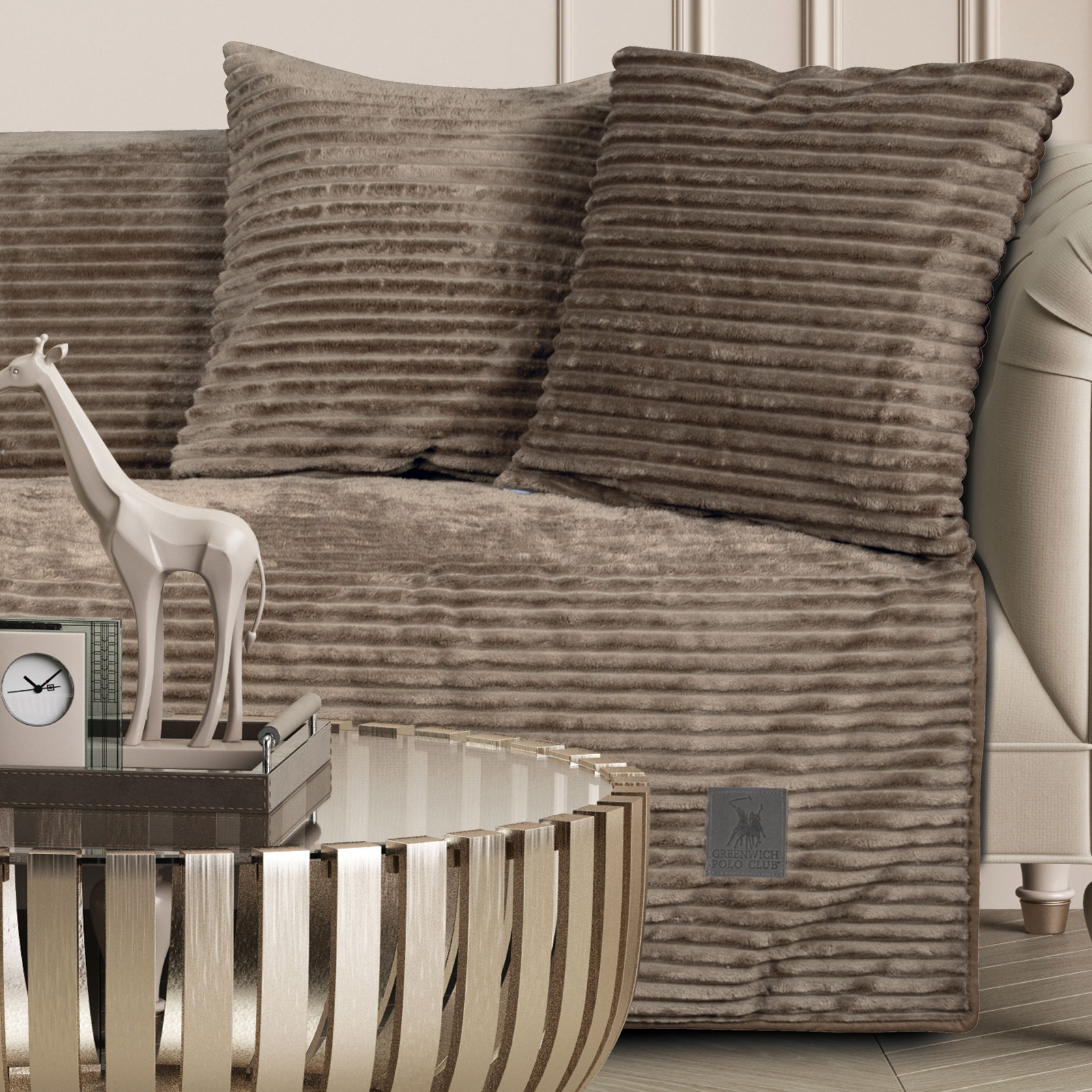 Greenwich Polo Club Ριχταρι 180Χ250 Essential 3997 Taupe Taupe - Image 2