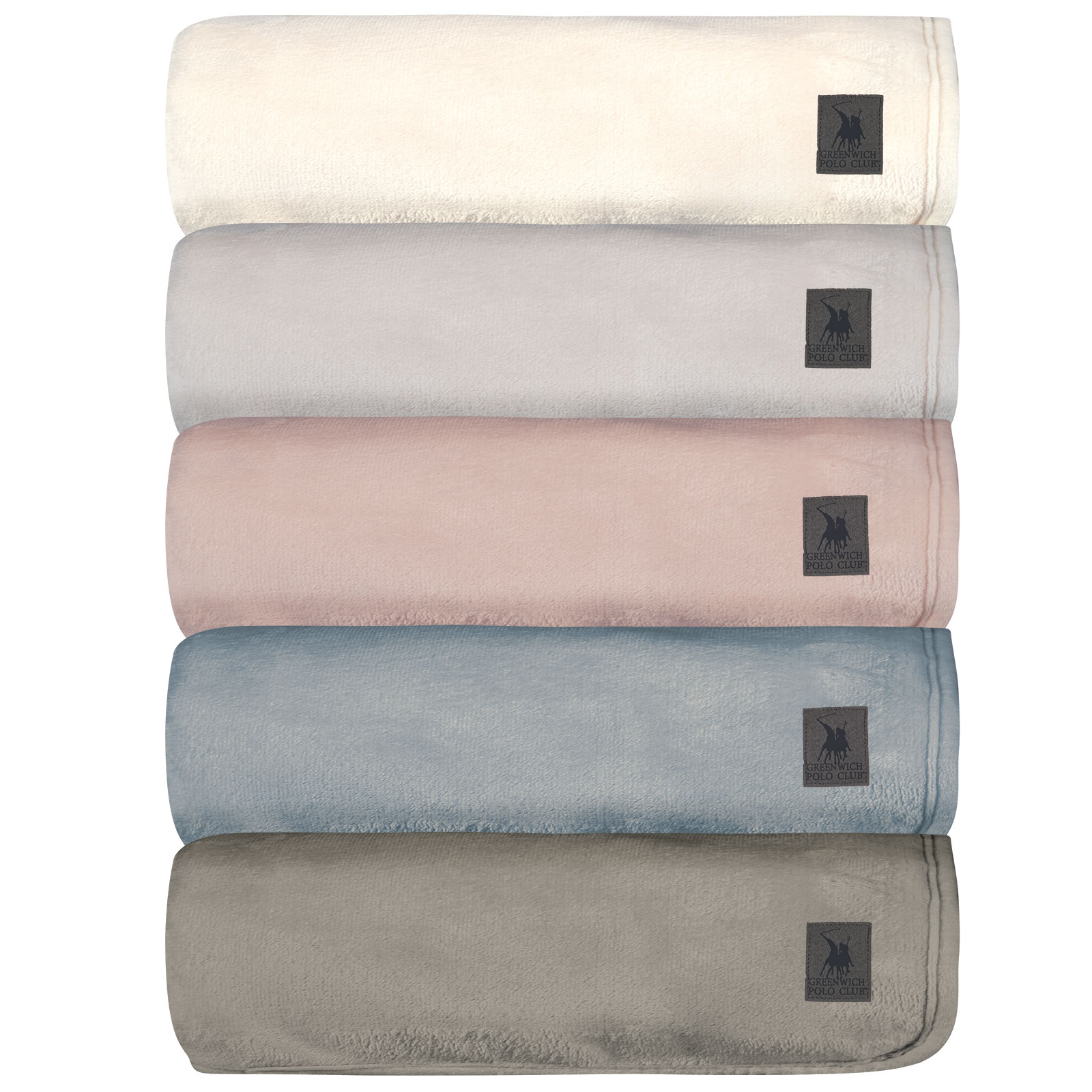 Greenwich Polo Club Κουβερτα Fleece Με Sherpa Αγκαλιας Essential 4020 Light Grey Light Grey - Image 2