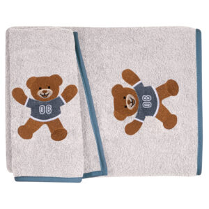 Greenwich Polo Club Σετ Πετσέτες Baby Essential 70x130 8878 Grey