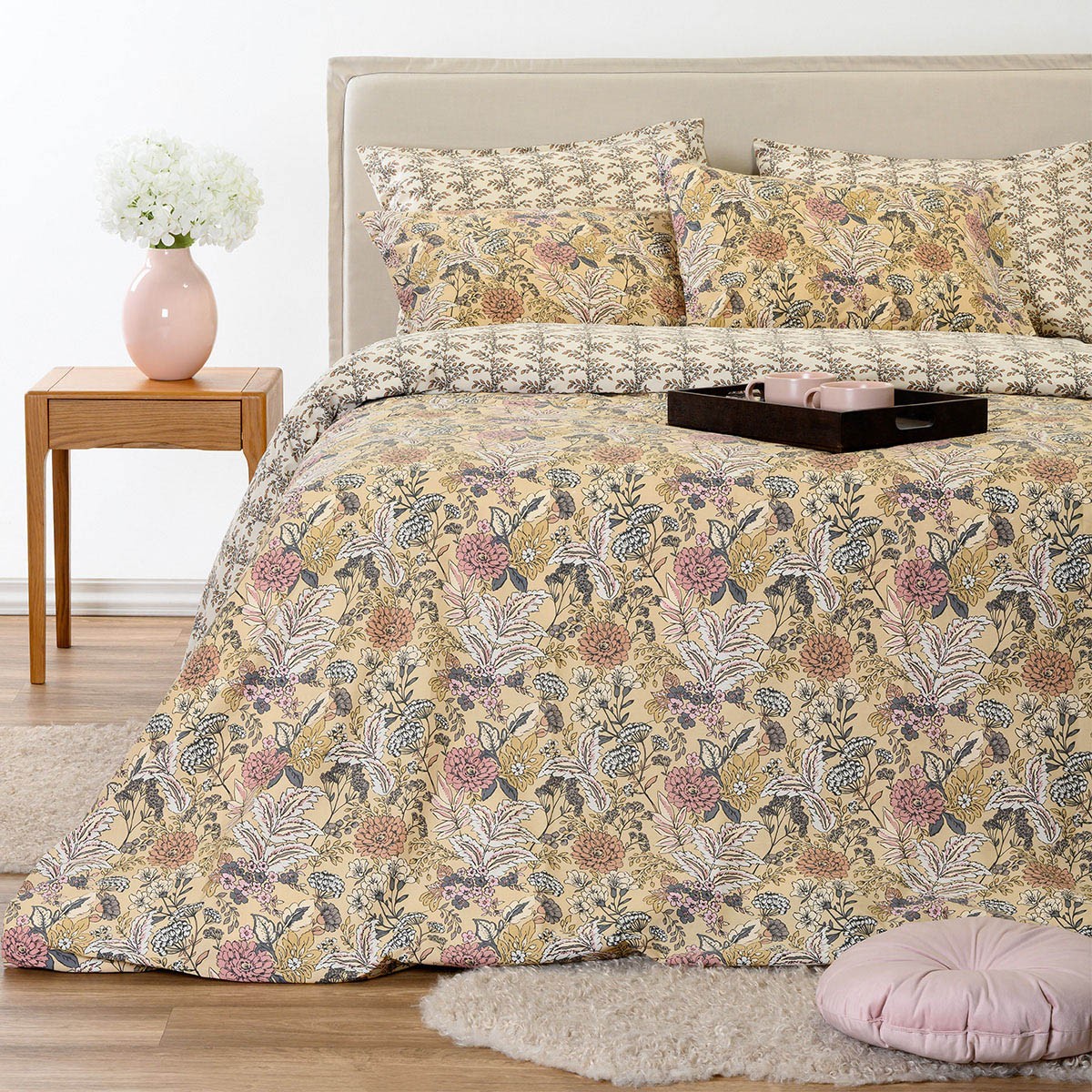 Melinen Home Παπλωματοθηκη Μονη Eduarda Beige Ultra Line (165X245) 165Χ245