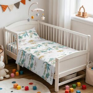 Melinen Home Σετ Σεντονια Κουνιας Dinosaur Prime Line Baby (120X170) 120Χ170