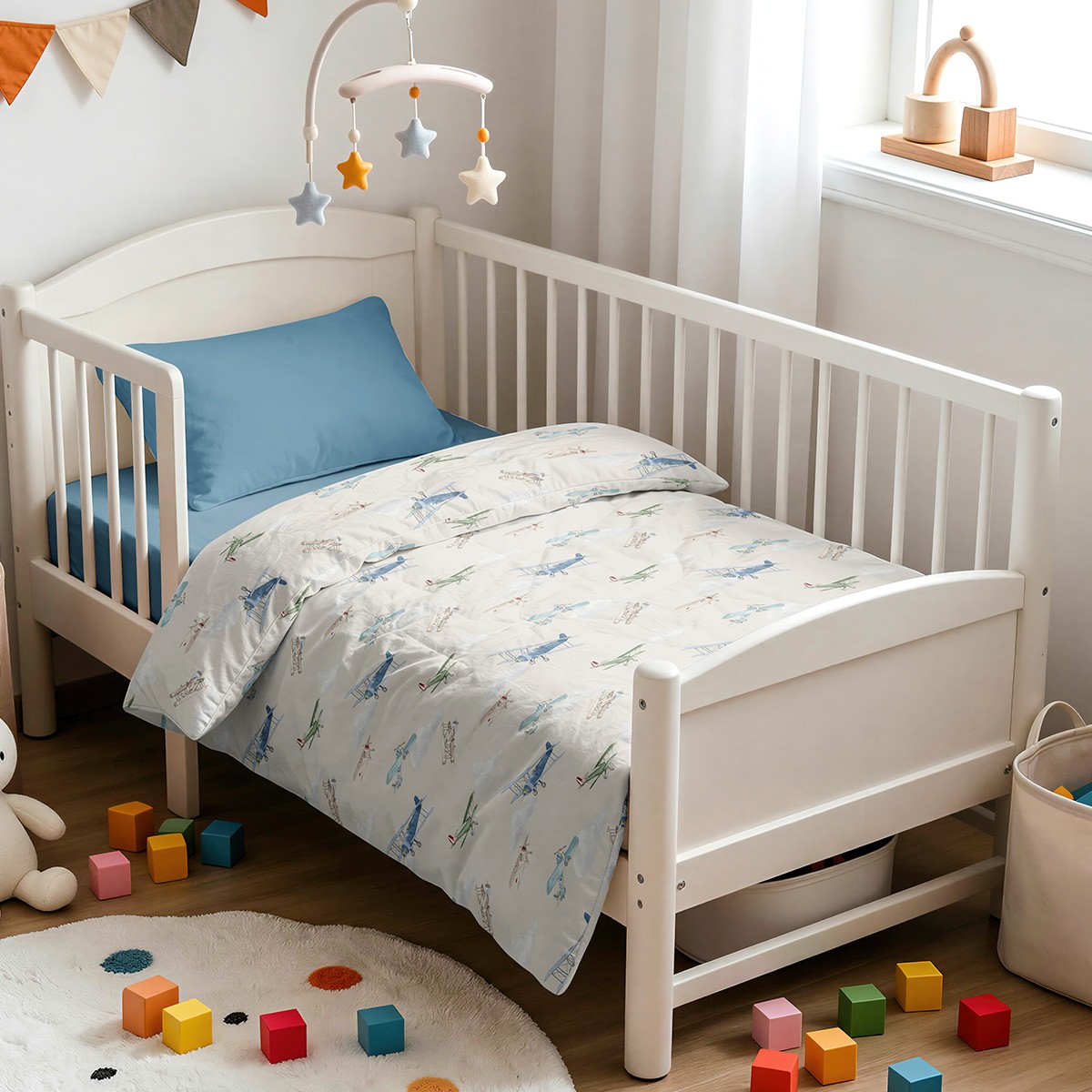 Melinen Home Παπλωμα Κουνιας Aircraft Prime Line Baby (110Χ160) 110Χ160