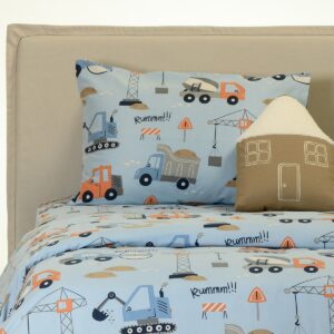 Melinen Home Σετ Μαξιλαροθηκες Φανελενιες Bob Blue (53X72) Winter Line Kids 53Χ72