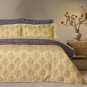 Das Home Παπλωματοθηκη Σετ Υπερδιπλη Prestige 1730 Black - Yellow Black - Yellow