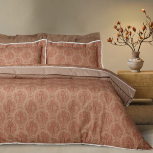 Das Home Παπλωματοθηκη Σετ Υπερδιπλη Prestige 1731 Teracotta Teracotta