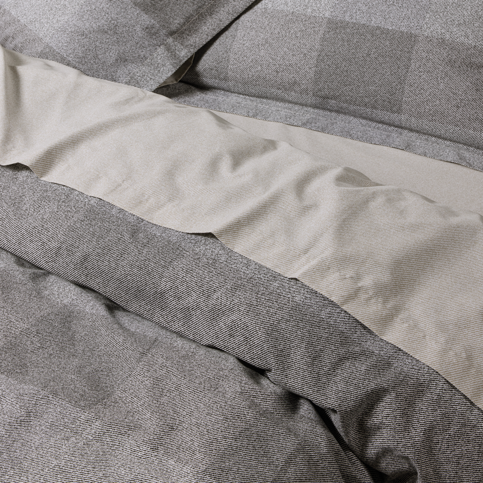 Das Home Σετ Παπλωματοθηκη Μονη Casual 5458 Beige - Grey Beige - Grey - Image 2