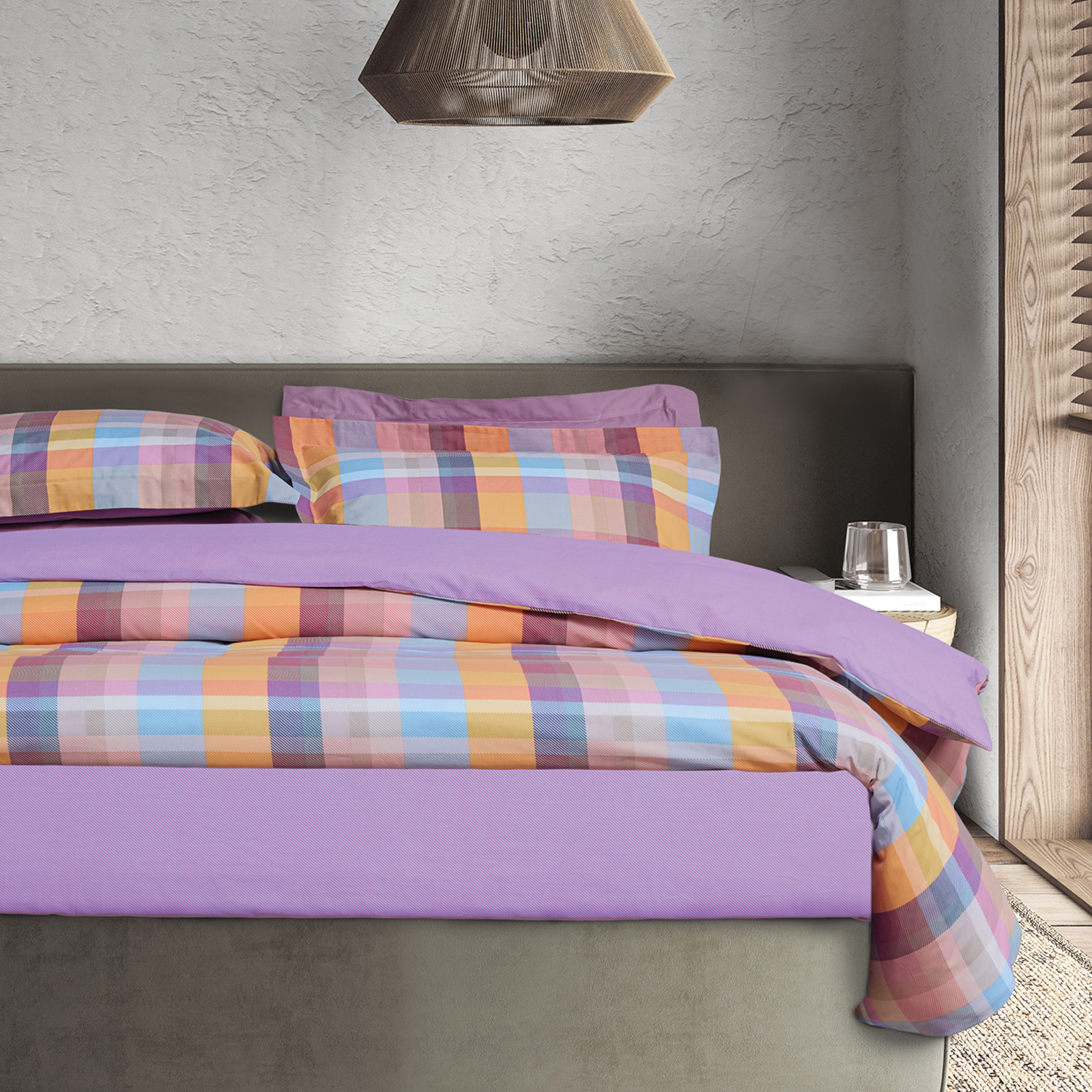 Das Home Σετ Παπλωματοθηκη Υπερδιπλη Casual 5456 Multicolor Multicolor