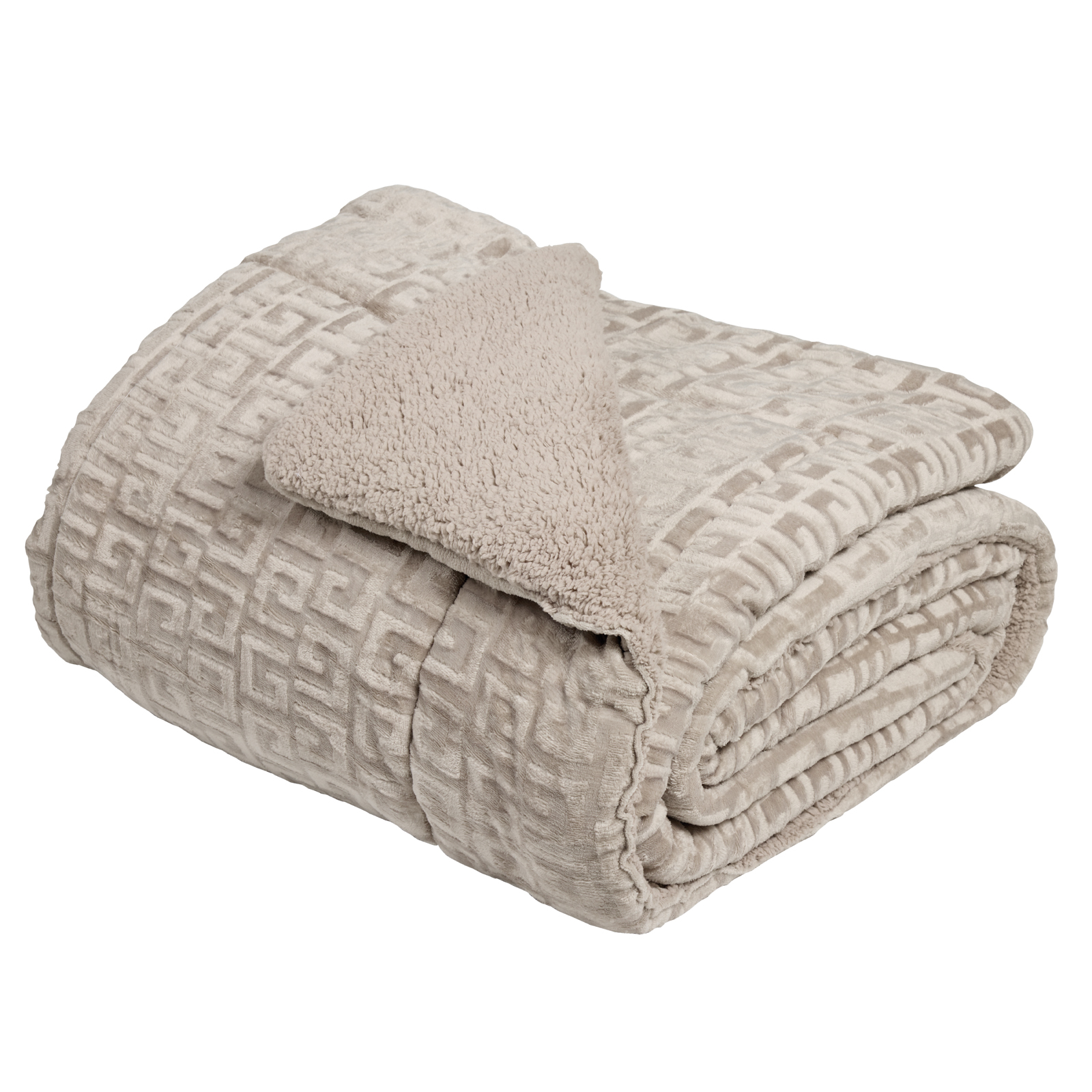 Das Home Κουβερτοπαπλωμα Sherpa Μονο 1393 Taupe Taupe - Image 3