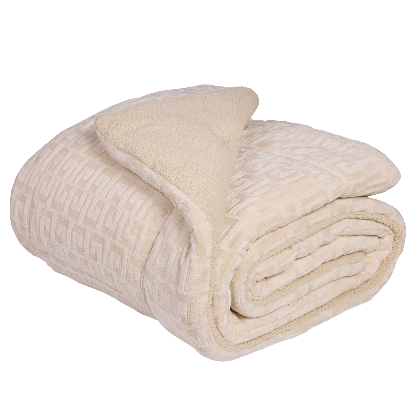 Das Home Κουβερτοπαπλωμα Sherpa Υπερδιπλο 1394 Beige Beige - Image 3