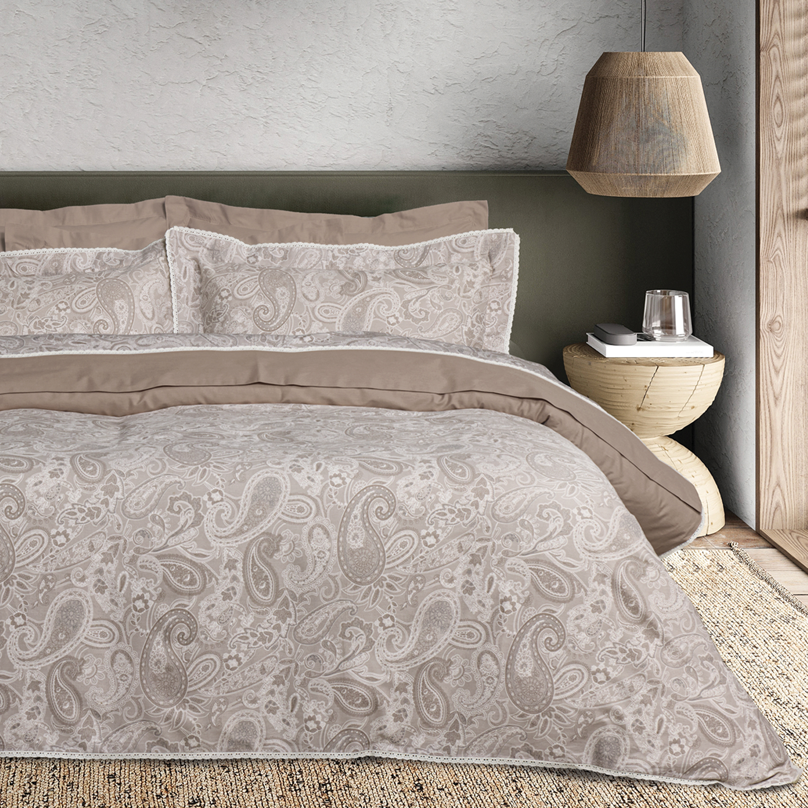 Das Home Σεντονια Σετ King Prestige 1732 Taupe Taupe