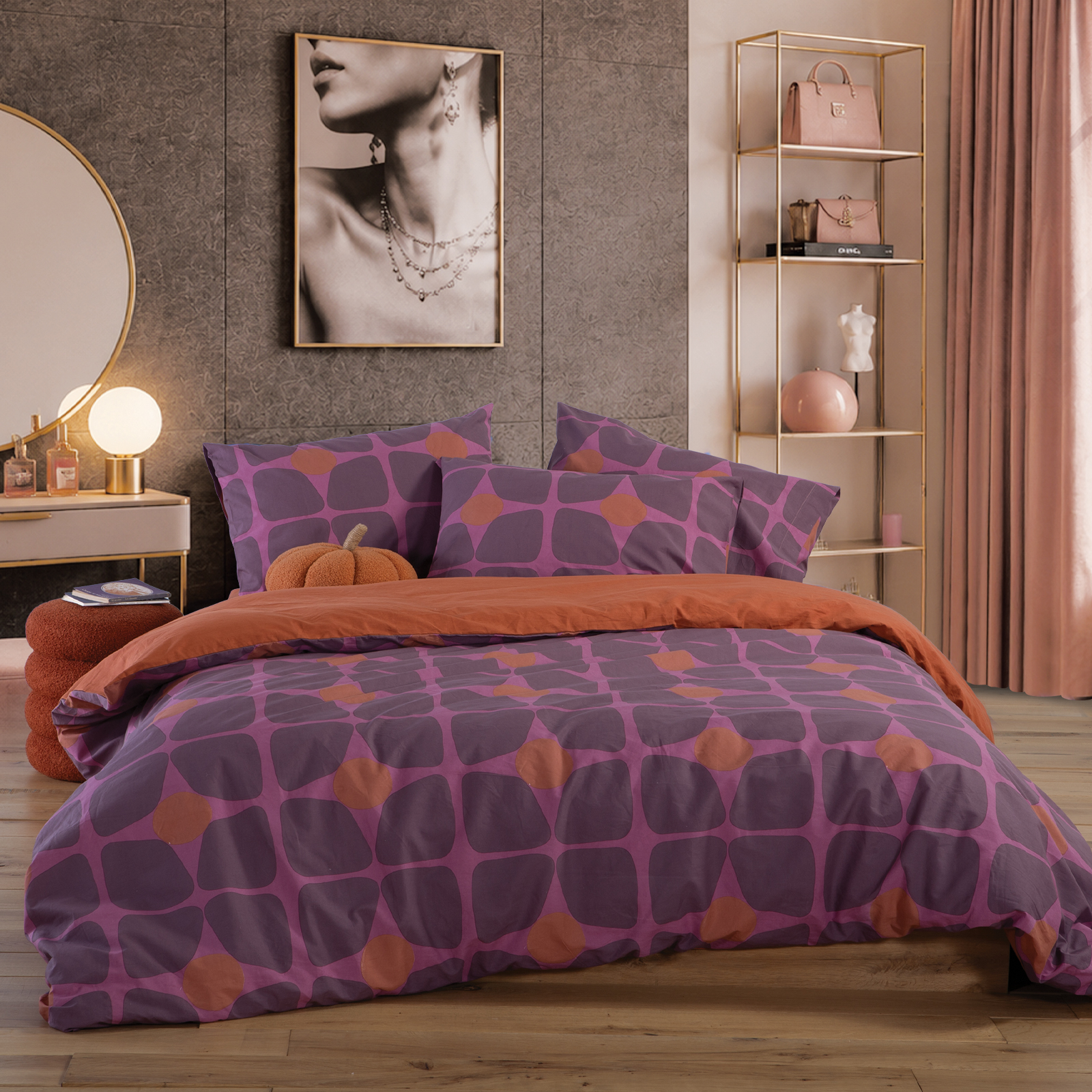 Nef-Nef Homeware ΠΑΠΛΩΜΑΤΟΘΗΚΗ ΒΑΜΒ.ΣΕΤ ΜΟΝΗ CASUAL COREO