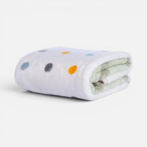 Nef-Nef Homeware ΚΟΥΒΕΡΤΑ ΠΟΛ.BABY DOTS GREEN 75X100