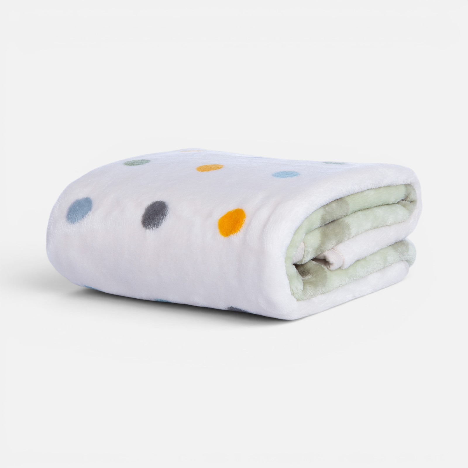 Nef-Nef Homeware ΚΟΥΒΕΡΤΑ ΠΟΛ.BABY DOTS GREEN 75X100