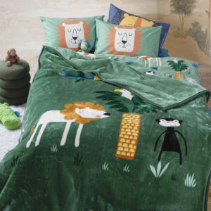 Nef-Nef Homeware ΚΟΥΒΕΡΤΑ ΠΟΛ.JUNGLE MANIA 160X220