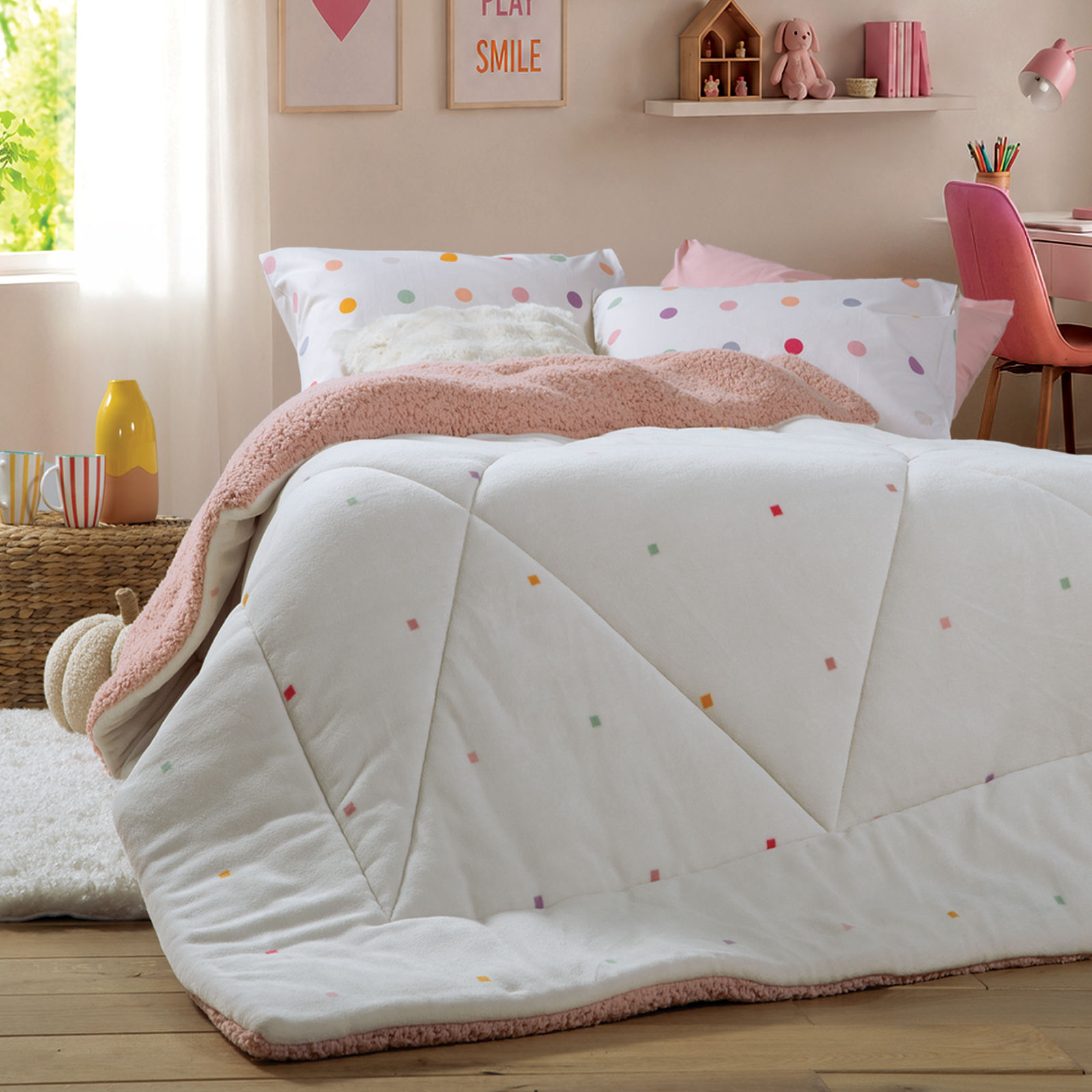Nef-Nef Homeware ΚΟΥΒΕΡΤΑ-ΠΑΠΛΩΜΑ ΠΟΛ.DOTS 160X220