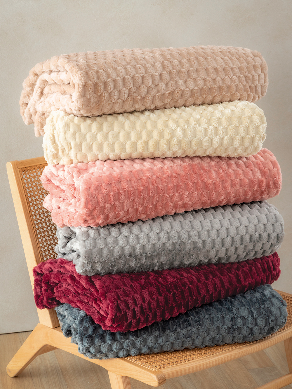 Palamaiki Κουβέρτα Fleece 160x220 ASTER WINE - Image 2
