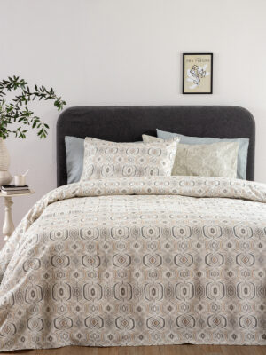 Palamaiki Σετ Μονά Σεντόνια Flannel Beauty 170x265 FB0252 Με Λάστιχο