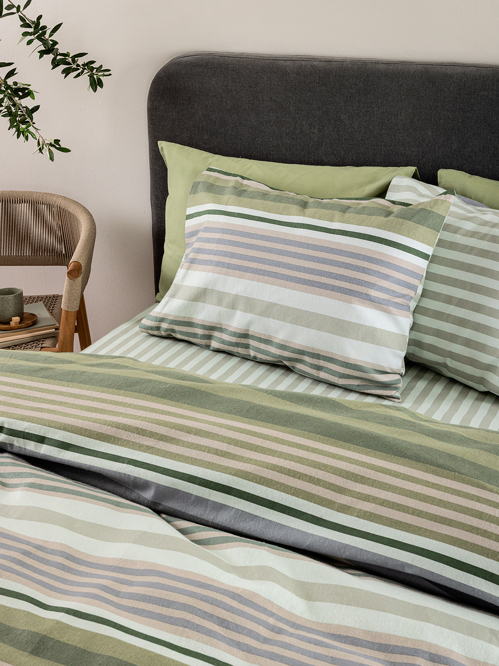 Palamaiki Σετ King Size Σεντόνια Flannel Beauty 280x265 FB0245