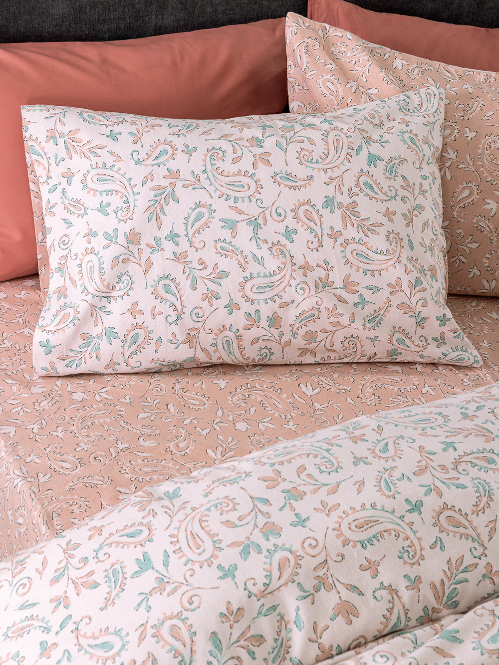 Palamaiki Σετ King Size Σεντόνια Flannel Beauty 280x265 FB0247