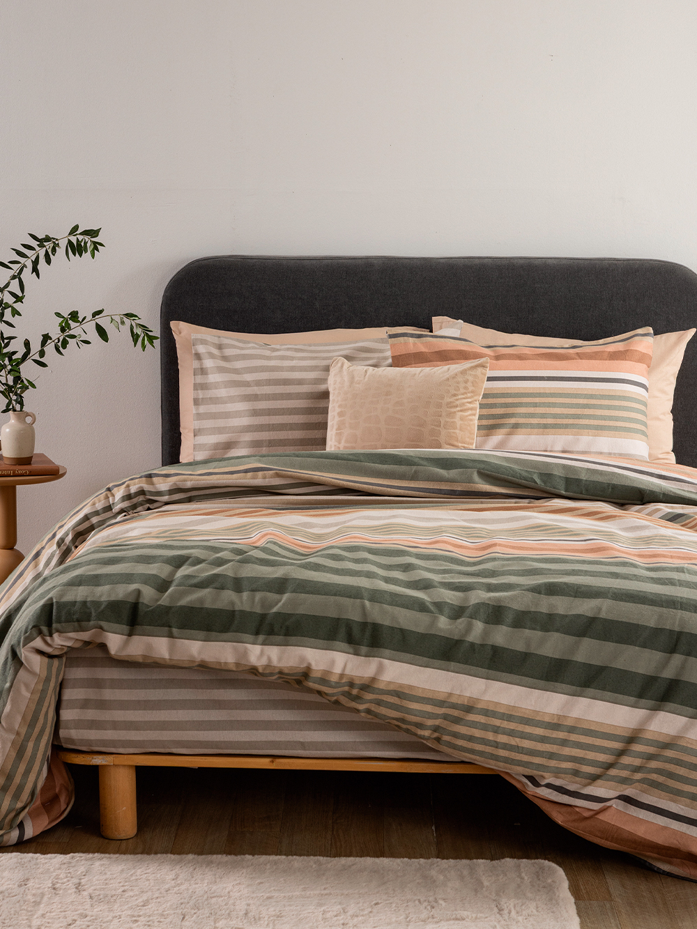 Palamaiki Σετ Παπλωματοθήκη Υπέρδιπλη Flannel Beauty 240x250 FB0244