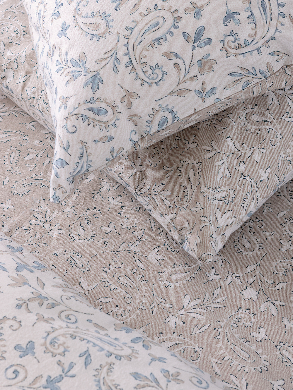 Palamaiki Σετ Παπλωματοθήκη Υπέρδιπλη Flannel Beauty 240x250 FB0246 - Image 2
