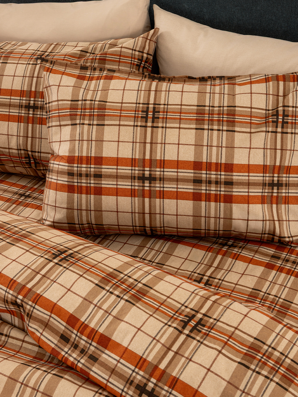 Palamaiki Σετ Παπλωματοθήκη Υπέρδιπλη Flannel Beauty 240x250 FB0248 - Image 2