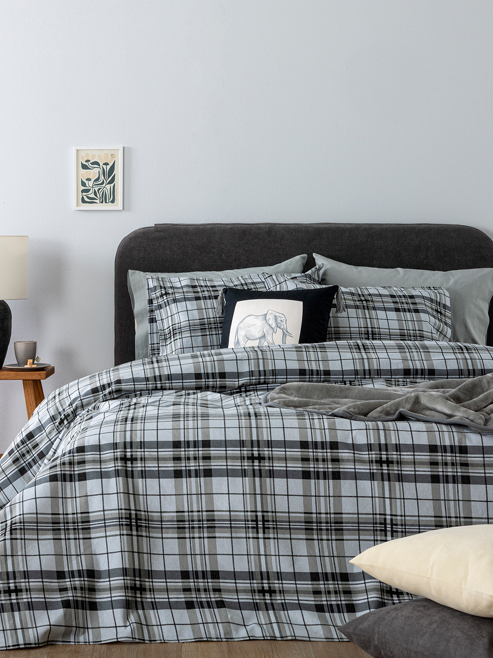 Palamaiki Σετ Παπλωματοθήκη Υπέρδιπλη Flannel Beauty 240x250 FB0249