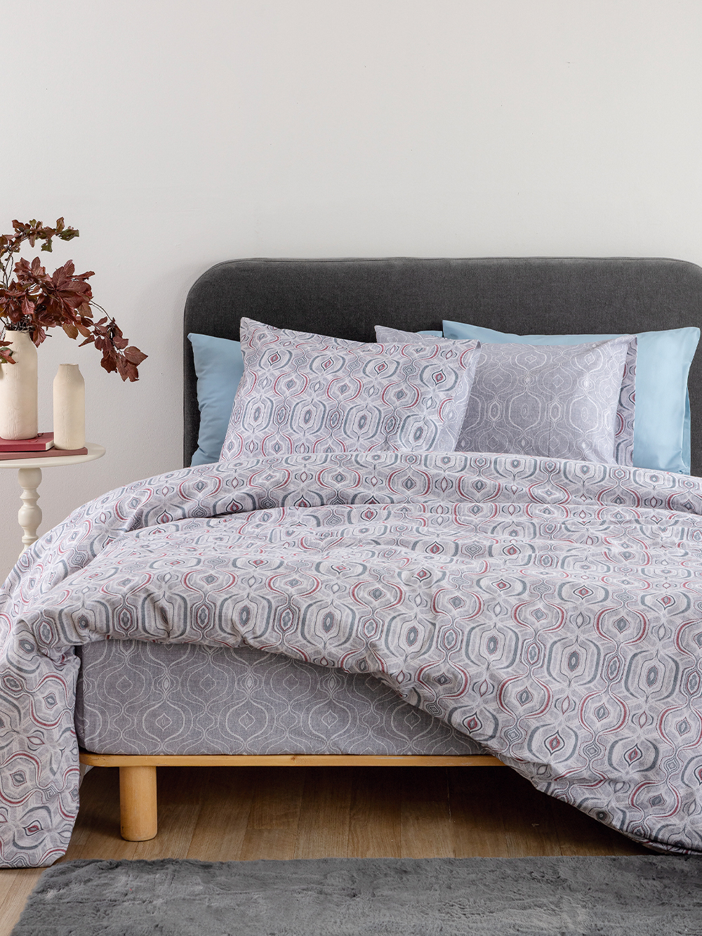 Palamaiki Σετ Παπλωματοθήκη Υπέρδιπλη Flannel Beauty 240x250 FB0253