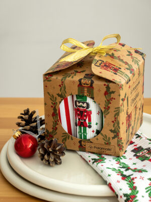 Palamaiki Σετ 3 πετσέτες κουζίνας 40x70 σε κουτί Christmas Collection CC113