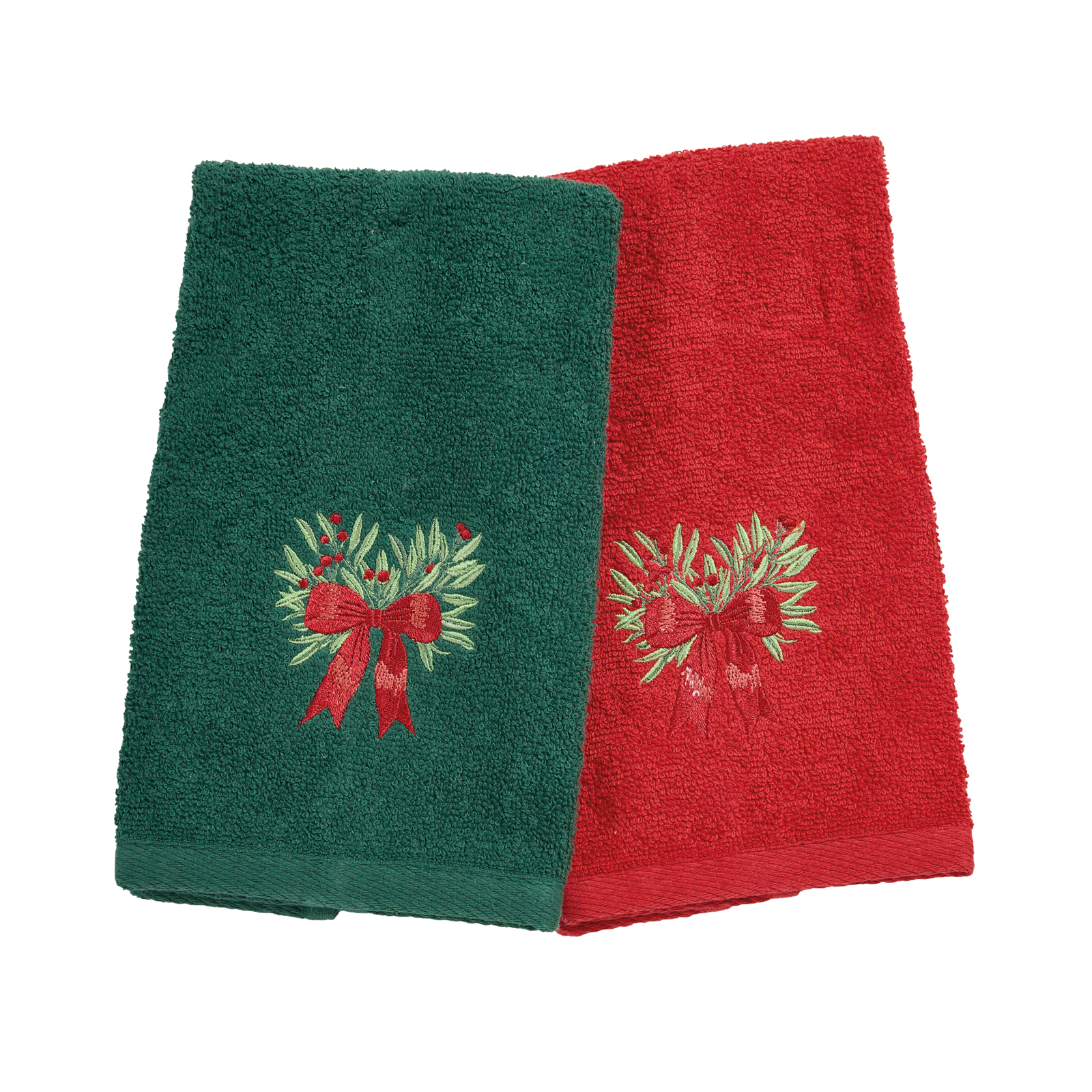 Das Home Christmas Ποτηροπανα Σετ 2Τμχ 30X50 0908 Green - Red Green - Red