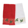 Das Home Christmas Ποτηροπανα Σετ 2Τμχ 30X50 0909 Red - White Red - White