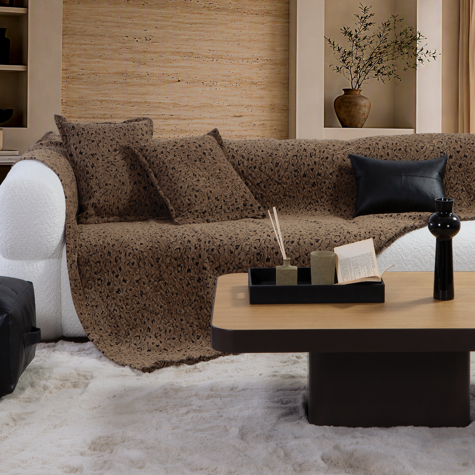 Nef-Nef Homeware ΡΙΧΤΑΡΙ ΑΚΡ-BAMB-ΠΟΛ LEOPARD 170X180