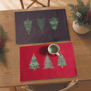 Nef-Nef Homeware Σουπλά My Christmas Tree 33x48 Κόκκινο