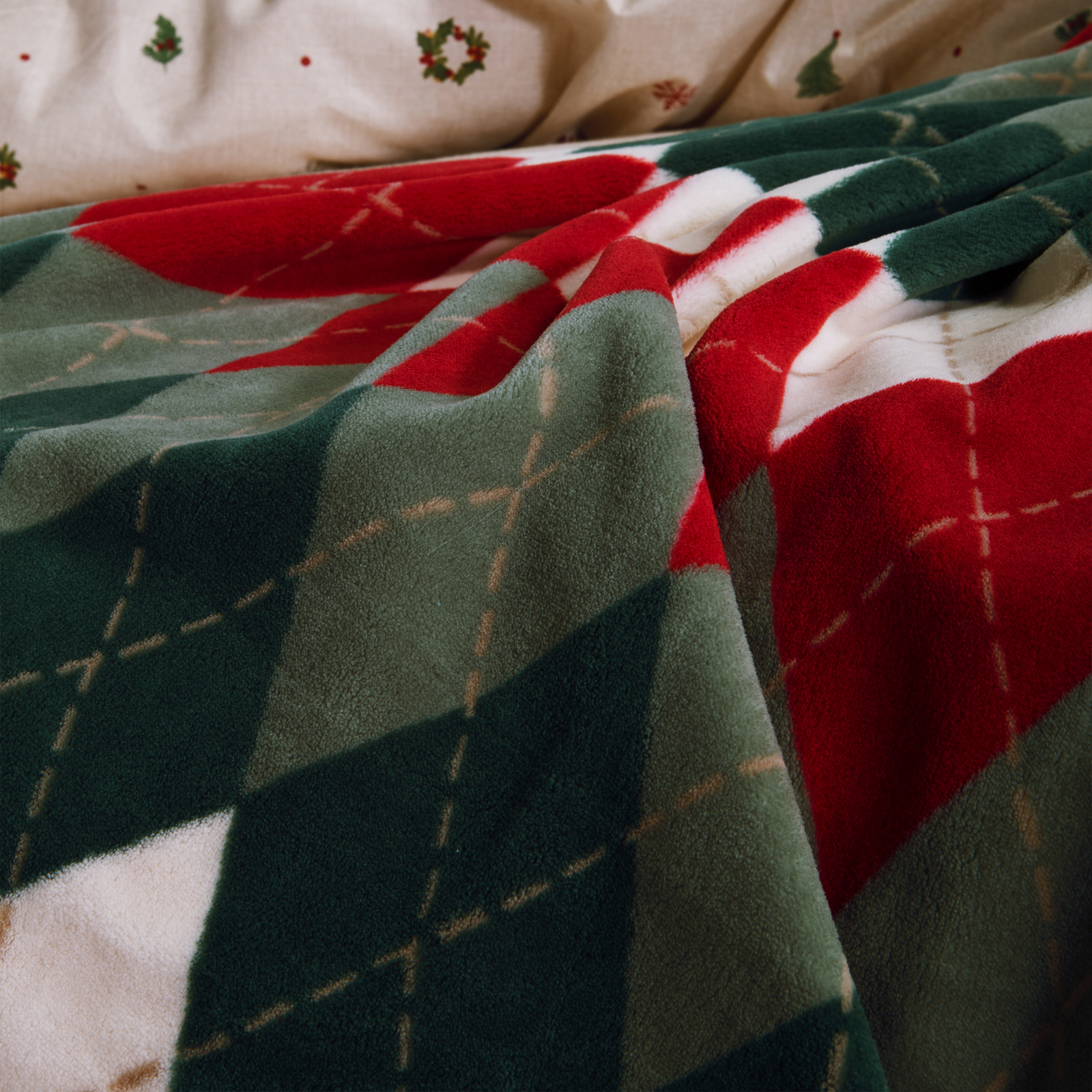 Nef-Nef Homeware ΚΟΥΒΕΡΤΑΚΙ ΚΑΝΑΠΕ ΠΟΛ.WINTER RHOMBUS 130X180 - Image 2