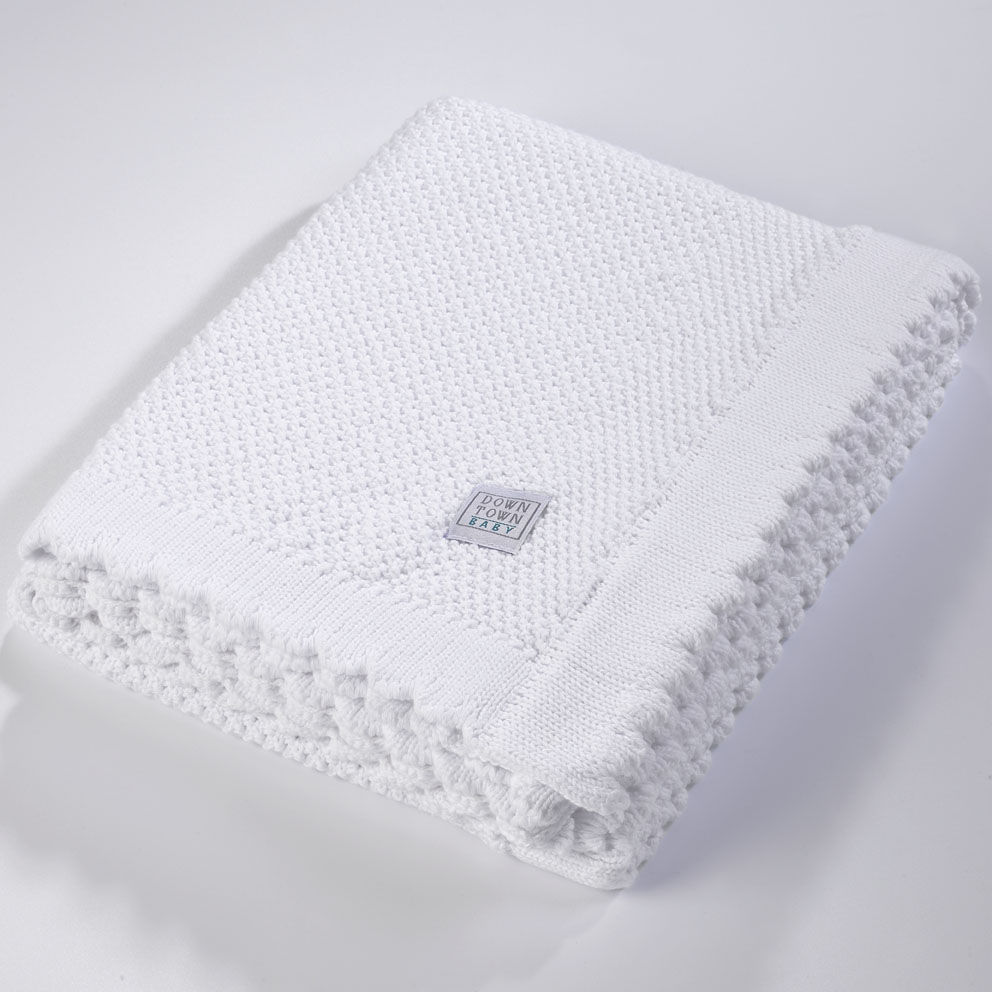 Down Town Κουβέρτα Λίκνου 75x105 DT457 White