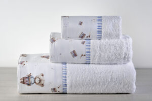 Down Town Σετ Πετσέτες Little Bear 70x140 853 White
