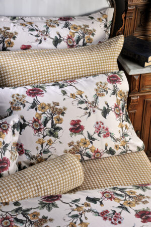 Down Town Σετ Σεντόνια Beige Flower Υπέρδιπλα 245x270 868