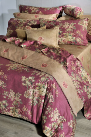 Down Town Πάπλωμα English Flower Υπέρδιπλο 235x250 886 Red