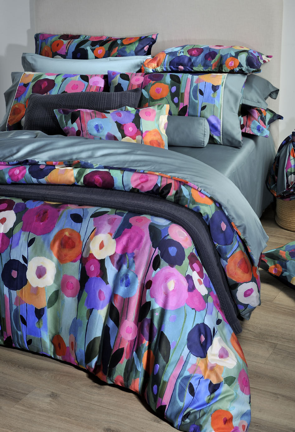 Down Town Σετ Σεντόνια Louis Με Λάστιχο King 280x290 888 Multicolor