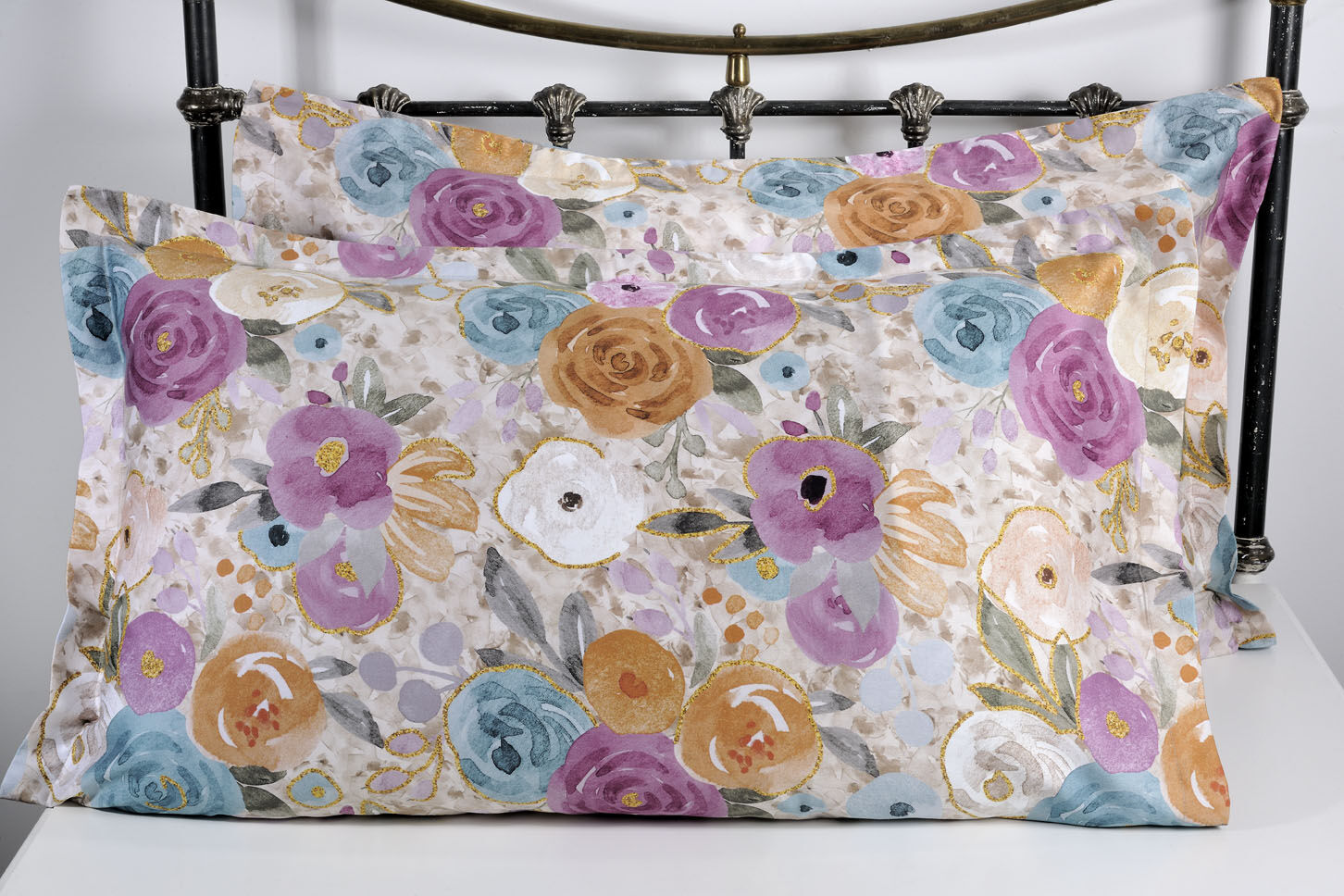 Down Town Ζεύγος Μαξιλαροθήκες Oxford Anabelle 52x75+3 887 Multicolor