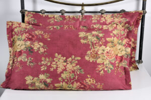 Down Town Ζεύγος Μαξιλαροθήκες Oxford English Flower 52x75+3 886 Red